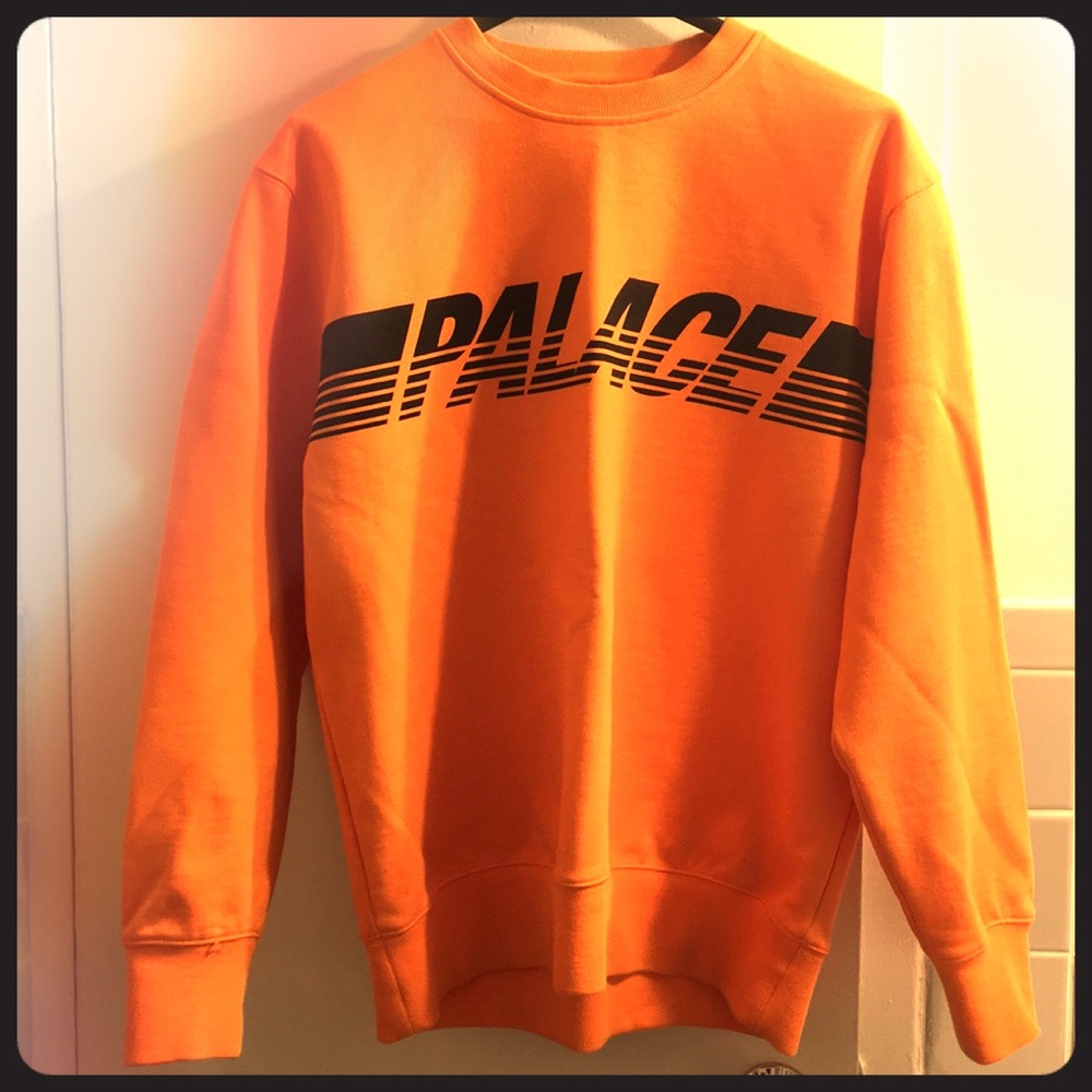 Palace Skateboards Line Crew Orange sz medium